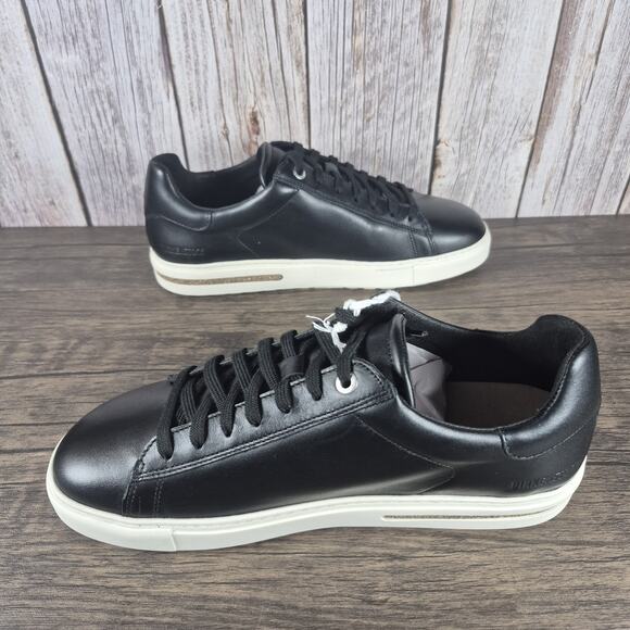 BIRKENSTOCK Bend Low Top Lace Up Sneaker Black Leather Women's Sz 10 Men's Sz 8 - Picture 5 of 9